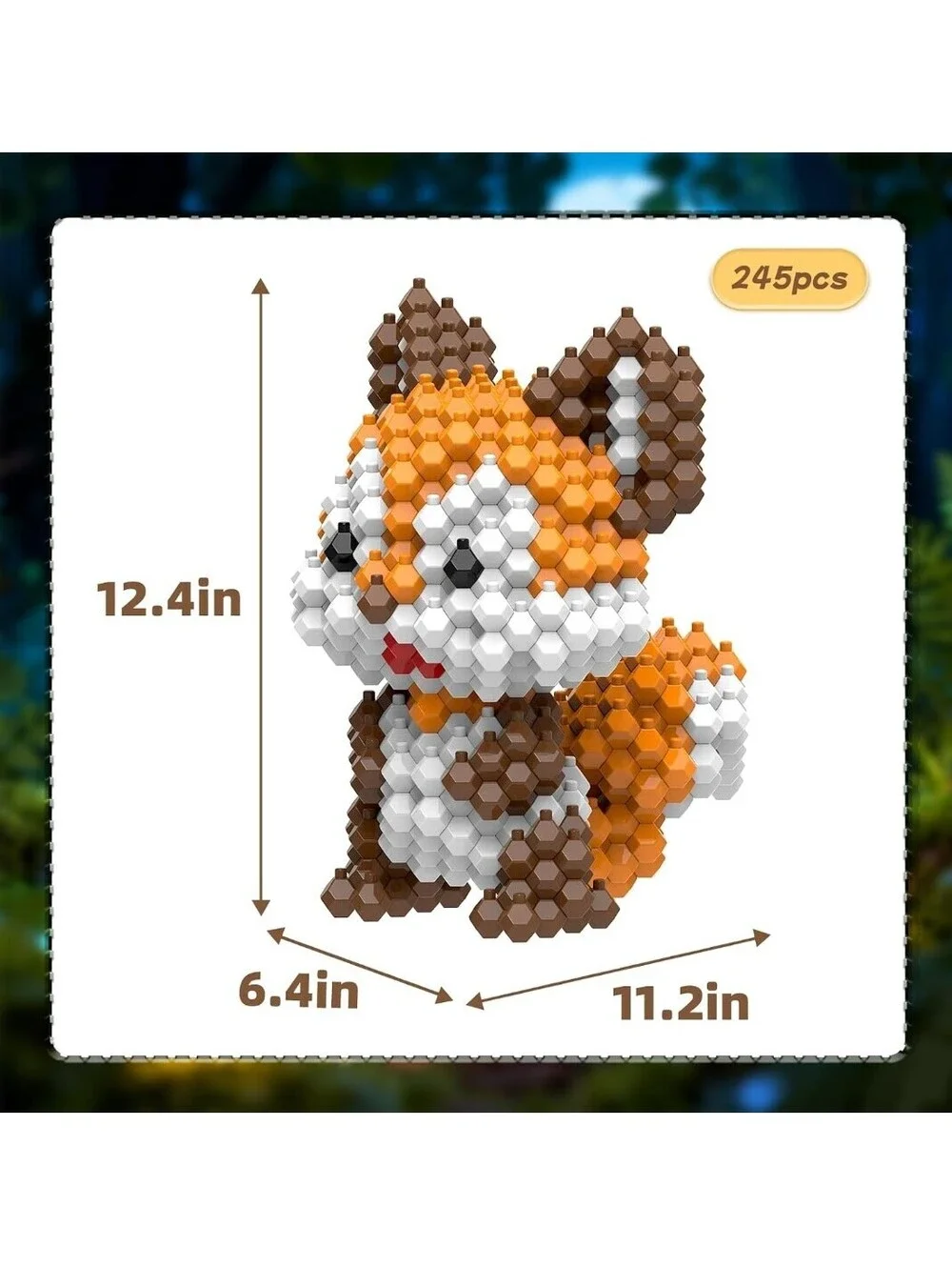Squirrel Building Blocks Set – 245 Piece STEM Educational Toy